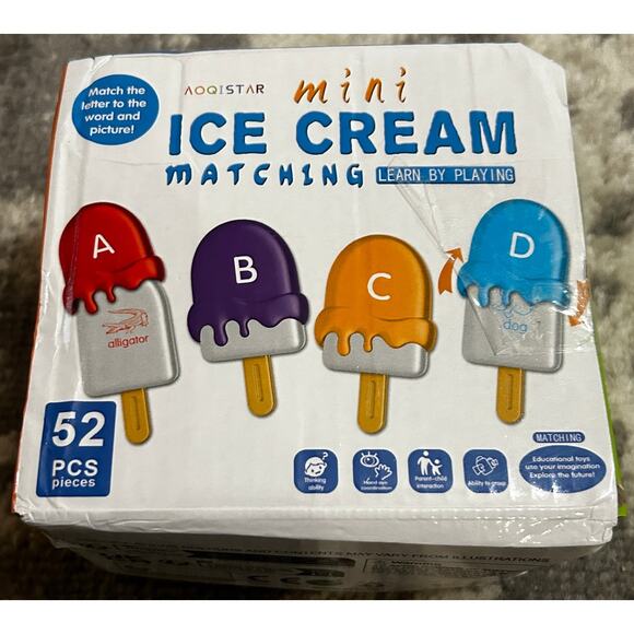 Learning Resources Montessori Mini Alphabet ABC Ice Cream Pops  (NWT) - Picture 6 of 6